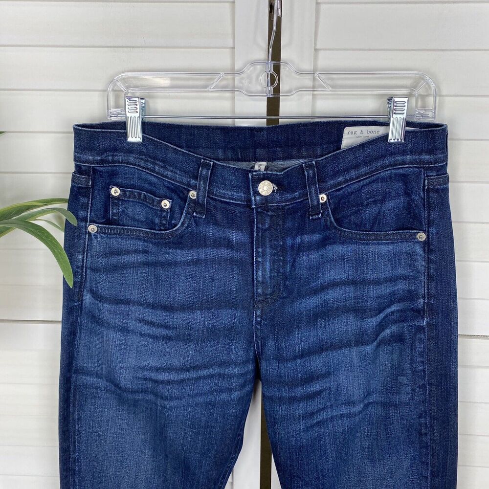 Rag & Bone Jeans Revolve High Rise Skinny Clean Kingsbury Pants Womens Size 29 - Picture 3 of 10